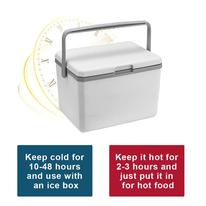 Portable Refrigerator 5L Mini Fridge Car Cooler with Handle Insulated Camping Freezer Compact Outdoor Storage Box for Road Trip