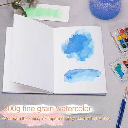 300GSM Thickened Paper Organ Book Sketchbook for Sketching Illustration Handbook Painting Watercolor Journal Drawing Notebook