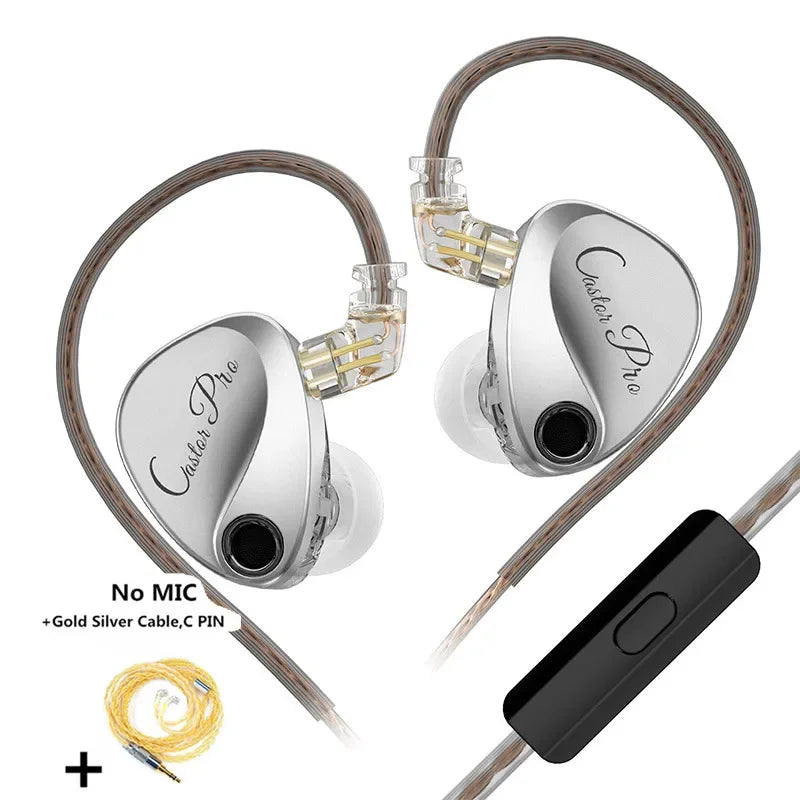 KZ Castor PRO 2DD in Ear HiFi Earphones High-end Tunable Earphones Stets A New Benchmark for Hfi Sound Quality Bass Headsets