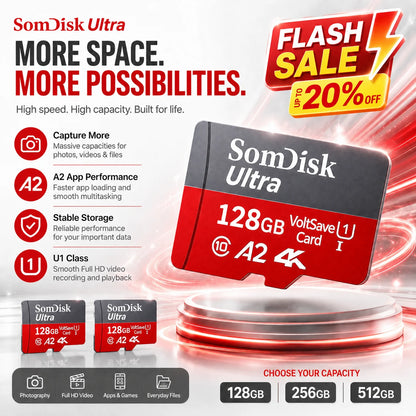 Large Capacity Mini SD Memory Card 128GB 256GB 512GB Micro TF Card for Tablet Smartphone PC