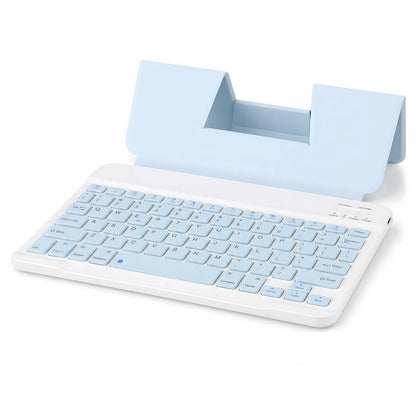 Ultra Slim Bluetooth Keyboard with Built-in Stand for iPad 10th/9th Gen, iPad Air, iPad Pro, iPhone, Android Tablets & More – Portable Wireless Keyboard for Travel, Office, School – Compatible with Most Bluetooth Devices