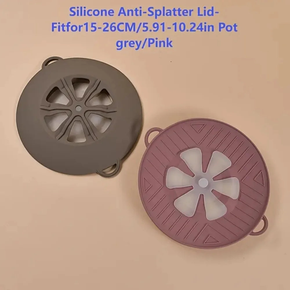 Boiling Protection Cover - High Temperature Resistant Silicone, Microwave Splash Cover, Vent Design, Detachable, Easy to Clean