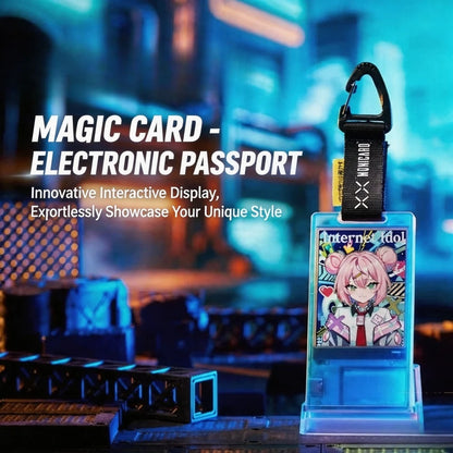 Monicard Magic Card Electronic Pass Badge NFC Bluetooth Smart Digital Badge Customizable GIF Screen Anime Trendy Pendant Gifts
