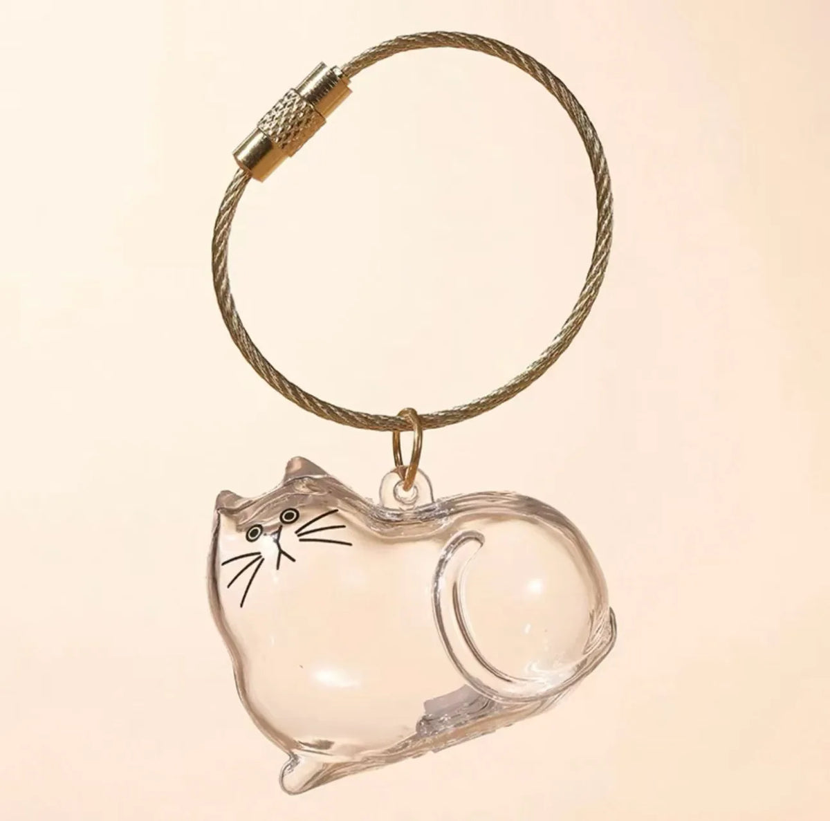 Animal Zinc Alloy 3D Pet Keychain Charm | DIY Dog Hair Storage Pendant | Bag & Keyring Accessory