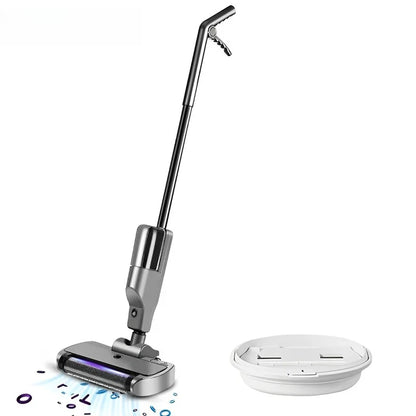 Handheld Cordless Hard Floor Sweeper Vacuum Cleaner Wireless Electric Mop Cleaner Automatic  2 in 1 Wet & Dry Home Cleaner