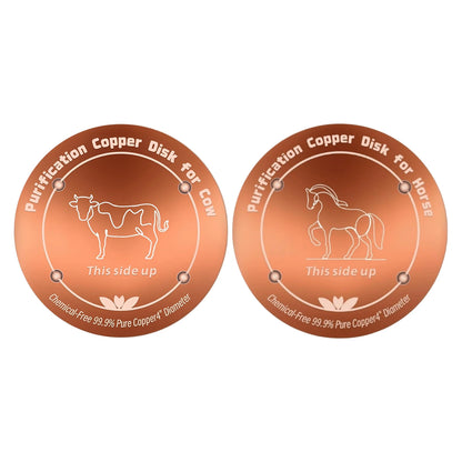 Horse drinking trough cleaner livestock drinking trough bird bathtub dual-use Animal Purification Disc 4 Inches Copper Purifier