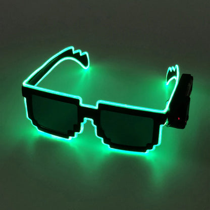 Wireless Light Up Glasses,LED Luminous Glasses Glow in the Dark Party Supplies Gift for Party, Dance, DJ, Halloween, Christmas
