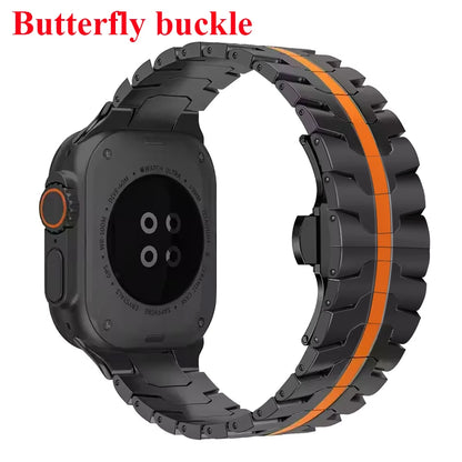Stainless Steel Strap For Apple Watch Series 12 11 10 9 8 SE 3 46mm 45mm 42mm 44mm Metal Bracelet Band iWatch Ultra 4/3/2/1 49mm
