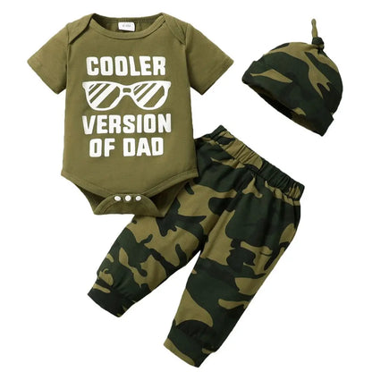 0-18 Months Newborn Baby Boy 3PCS Clothes Set Letters Print