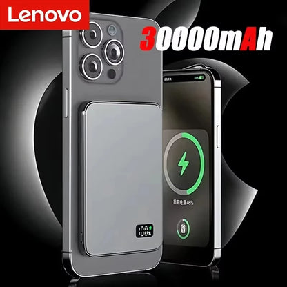 Lenovo 500000mAh Magsafe Magnetic Wireless Power Bank PD 22.5W Quick Charging Portable External Battery for iPhone Series