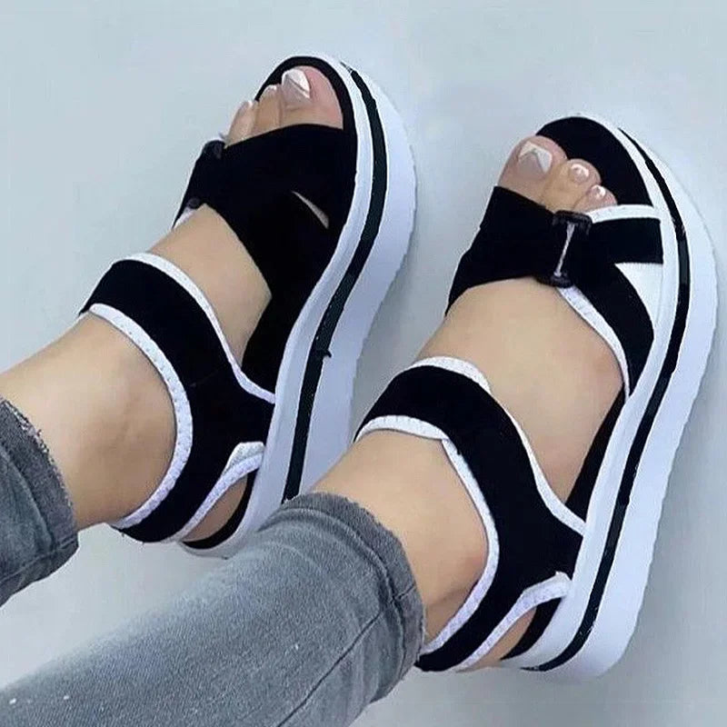 Women's Wedges Platform Sandals Summer 2024 New Woman Fashion Casual Sandals Heeled Shoes Female Footwear Wedges Shoes