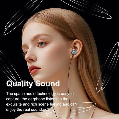EARDECO Bass Wired Earphone Gaming Earbuds 3.5mm/typec Wired Headphones Stereo Noise Reduction Headphone Auriculares with mic