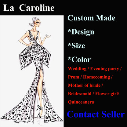 Caroline Sparkly Mermaid Evening Dresses for Women Strapless Corset Rhinestones Saudi Arabric Vestidos De Fiesta Customized