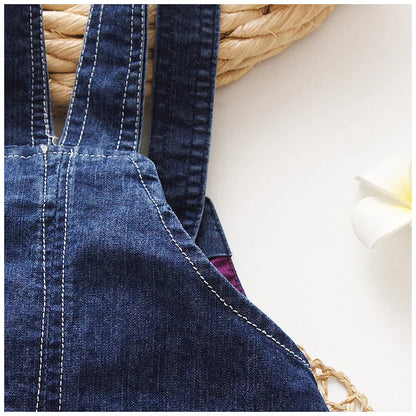 IENENS Summer Kids Baby Boys Jumper Pants Denim Shorts Jeans Overalls Toddler Infant Girl Playsuit Clothes Clothing Trousers