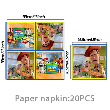 Toy Story Birthday Party Supplies Balloon Tableware Paper Plates Cups Napkins Kids Party Decor Baby Shower Picnic Table Supplies