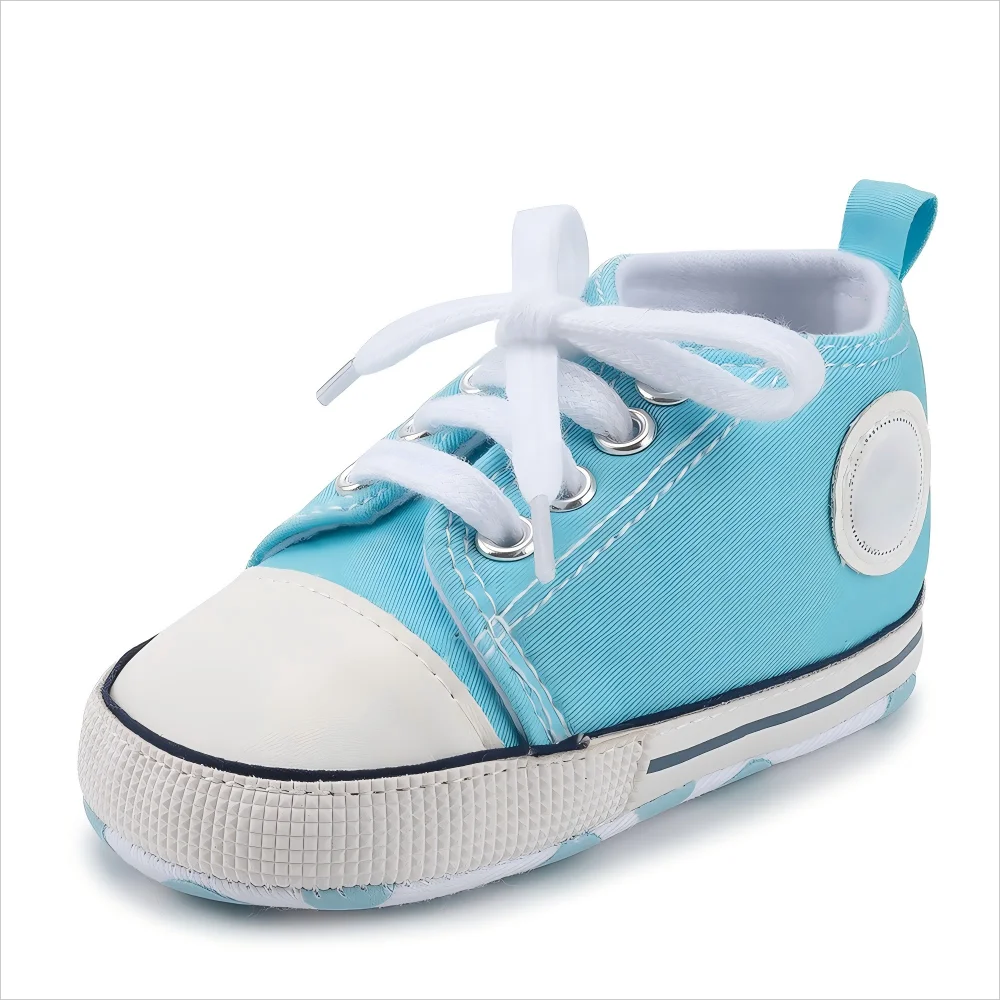 0-18M Baby Canvas Shoes Men and Women Multicolour Classic Baby Casual Shoes Anti-slip Soft Sole First Pair Toddler Infant Shoes