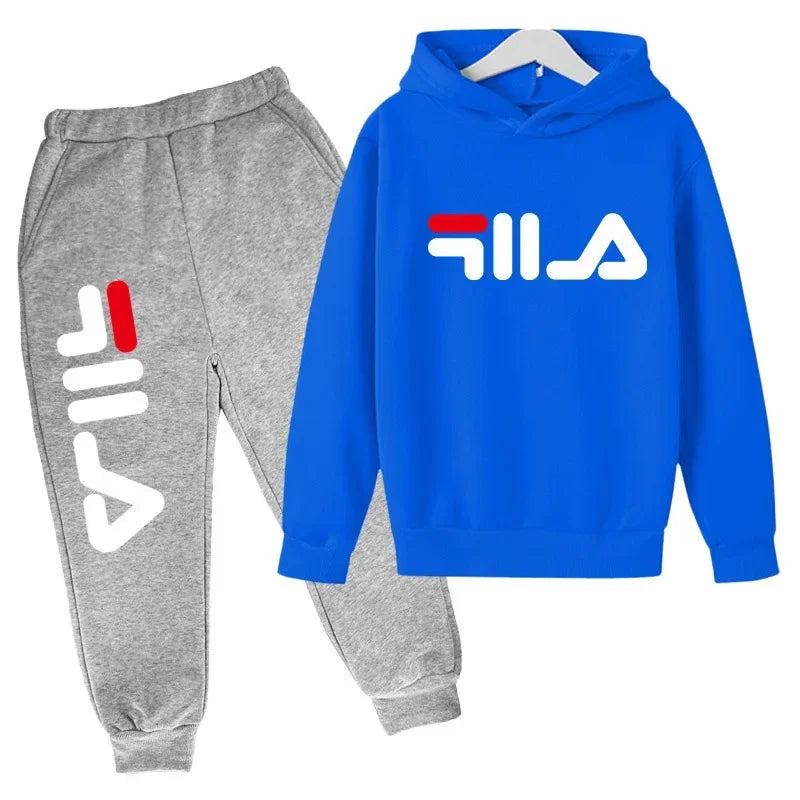 Spring Autumn New Fashion Kids Tracksuits 3-12 Years Boys and Girls Casual Sports Hoodie Tops+pants 2pcs Sets Children Clothes