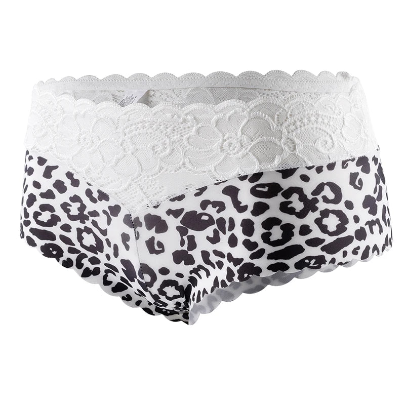 BZEL 5PCS/Set Women's Panties Sexy Lace Underwear Fashion Printing Woman Boxers Comfortable Lingerie Breathable Female Boyshorts
