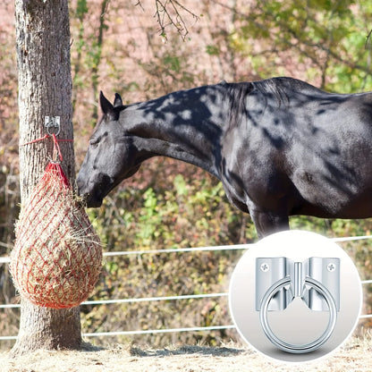 2/4/6PCS Cross Tie Rings for Horses, Bolted Cow Stables/Stable Block Tie Rings, Wall Mounted Horse Tie Rings, Tie-Up Cowshed