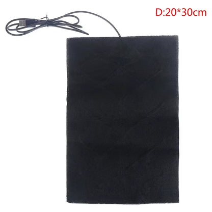 5V USB Carbon Fiber Electric Heater High Temperature 50-60℃ Waist Knee Pain Relief Fast Heating Portable Pad