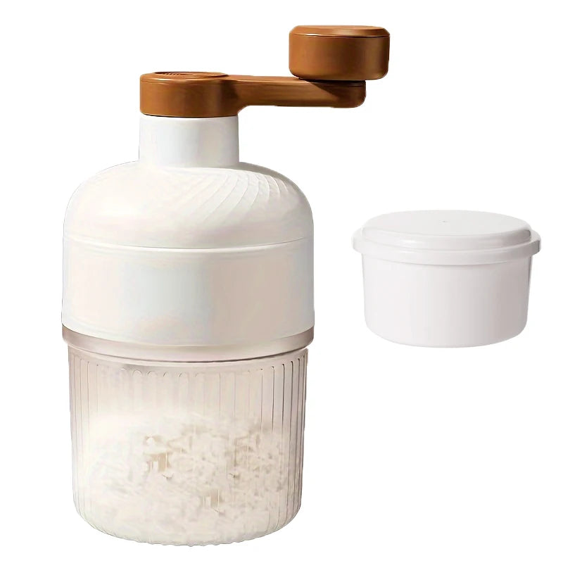 Manual Ice Crushers Shaved Ice Machine Small The Smoothies Machine Unplugged The Ice-making Box Household Hand Portable Crusher