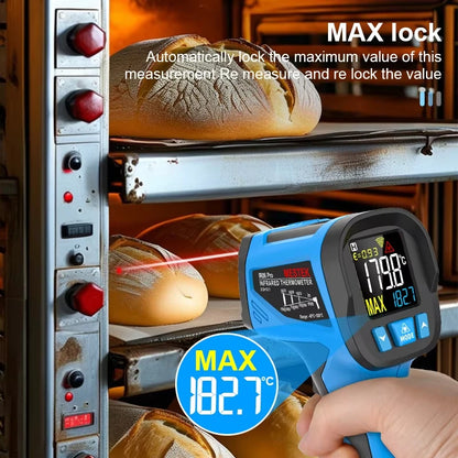 -50 to 800 Degree Mestek Digital Infrared Thermometer Laser Temperature Meter Non-contact Pyrometer Hygrometer IR Thermometer