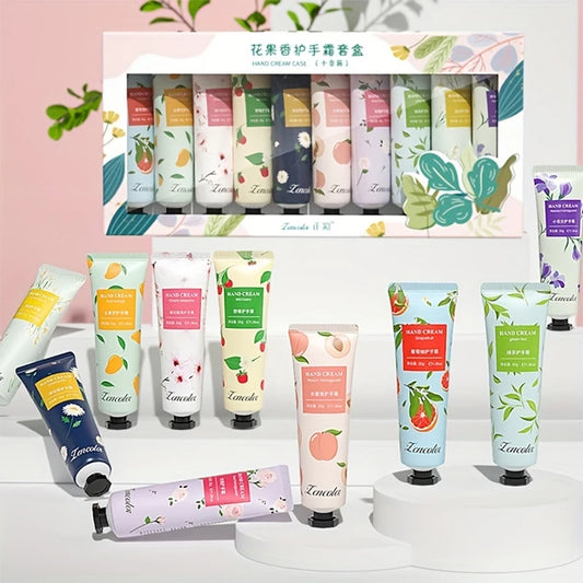 10pcs Hand Cream Box, Scented Hand Cream, Suitable for Chapped, Travel