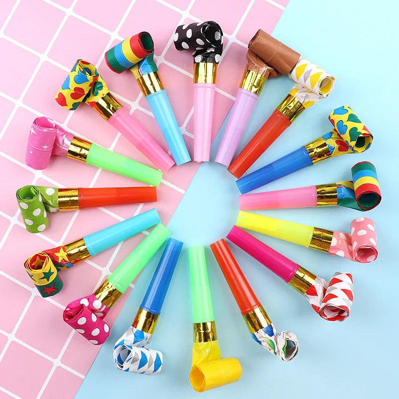 30 Pieces Per Pack Children's Games Whistling Birthday Supplies Fun Parties Loot Bags Fillers Noise Generators Prank Toys