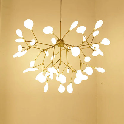 Nordic Modern Firefly Ceiling Chandelier Pendant Lamp G4 Led Lights Home Baby Room Bedroom Living Room Decoration Salon Starry