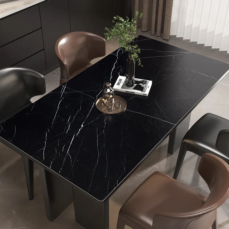 Marble pattern tablecloth custom square rectangle table cover office Decor desk mat waterproof leather table linen protector