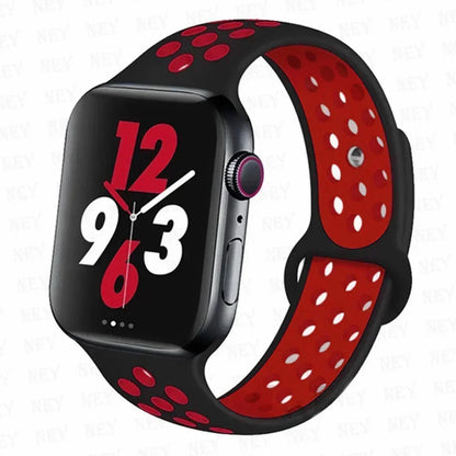 Silicone Sport Straps For Apple Watch 10 Band 45mm 44mm Ultra2 49mm 38/40mm 41mm 42 46mm Bracelet iWatch Series 8 7 6 4 5 3 9 SE