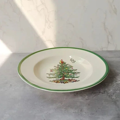 Holiday-themed Christmas Ceramic Plates Cutlery Sets Dinner Plates Bowls Soup Plates Mugs Coffee Cups Saucers Sets