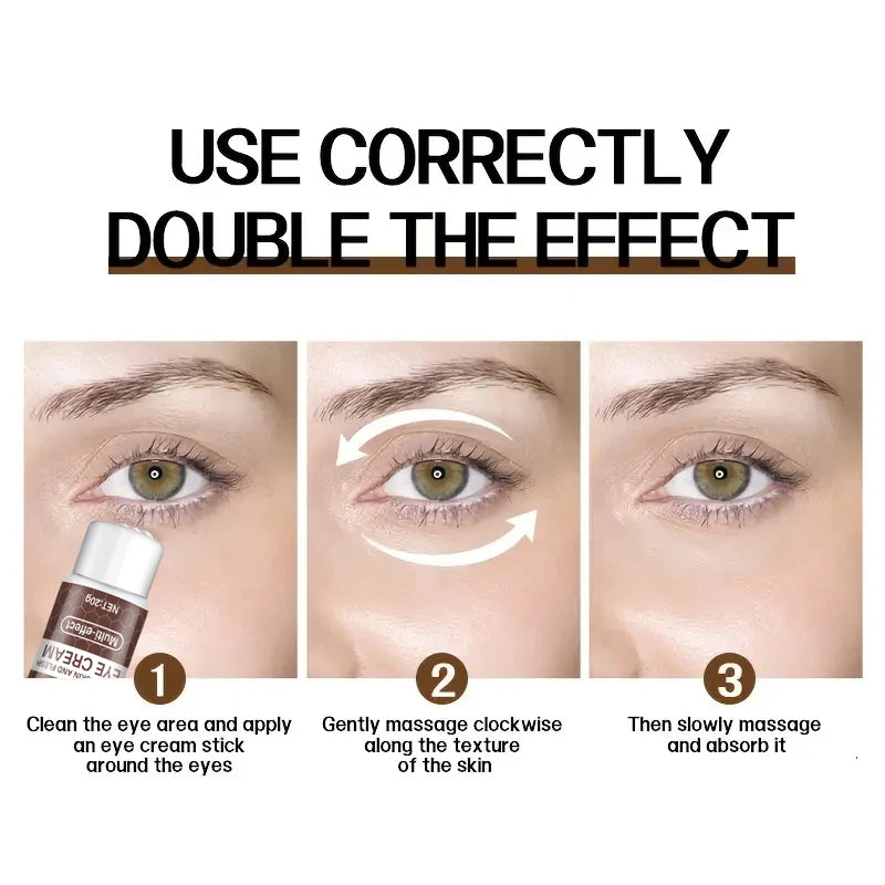 Natural caffeine powerful moisturizing and firming eye cream 20g, used for puffiness and dark circles. After use, it lifts the eye area, reducing wrinkles and signs of aging, and lightens the appearance of sagging skin