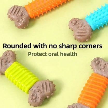 Dog Toy For Self-Amusement And Relaxation. TPR Imitation Bone Chew Stick. Durable And Suitable For Small To Medium-Sized Puppies To Chew. Pet Toy For Pets.