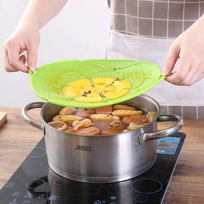 1pc Silicone Spill Proof Pot Lid Kitchen High Temperature Resistant Splash Proof and Splash Proof Silicone Lid Kitchen Tool