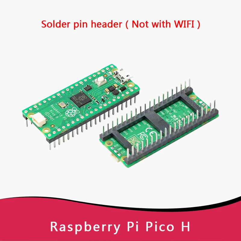 Original Raspberry Pi Pico/2, Pico with Wireless WiFi Development Board, Pico or Pico H with Pin Header, Support MicroPython/C++