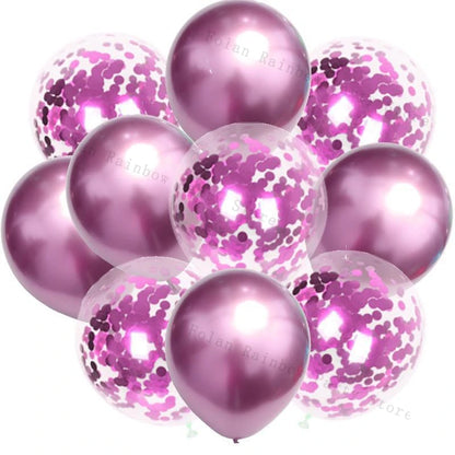 10/30/50/100Pcs 1012 Inch White Golden Balloons Pastel Ballon Golden Confetti Balloons For Birthday Weddings Anniversary Party