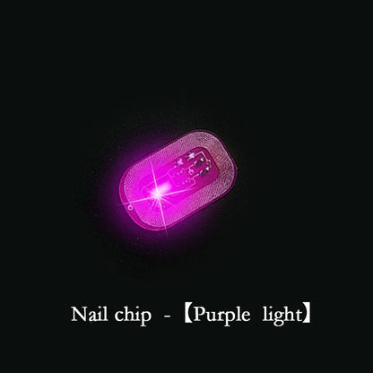 5/1pcs NFC Nail Stickers LED Light Source Nail Art Tips Lighting for Mobile Phone Nail Lamp Glow in The Dark Manicure Decor