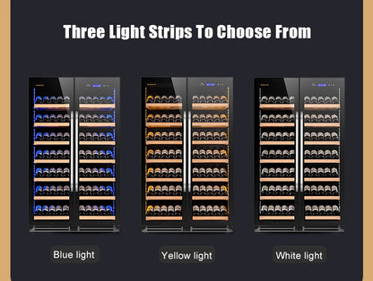 JiuFu Thermoelectric Dual Zone Wine Cooler Cellar Wine Cooling Fridge Corner Wine bar Cabinet  for Home