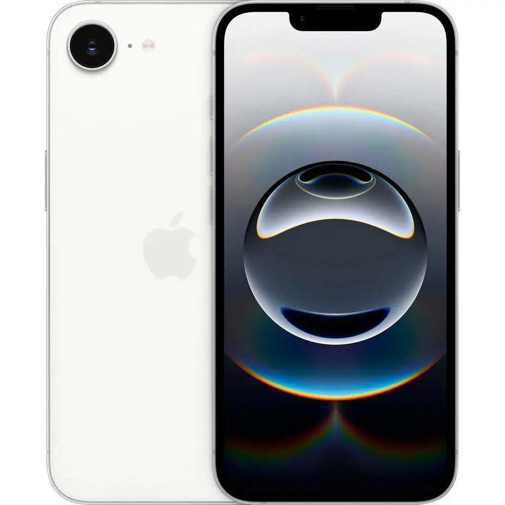 Apple iPhone 16e A3212 Unlocked Cell‑Phone,128GB Black/White,Grade 1‑4 Refurbished Genuine Device  Good Condition Refurbished Cell Phone,With Free Charging Cable