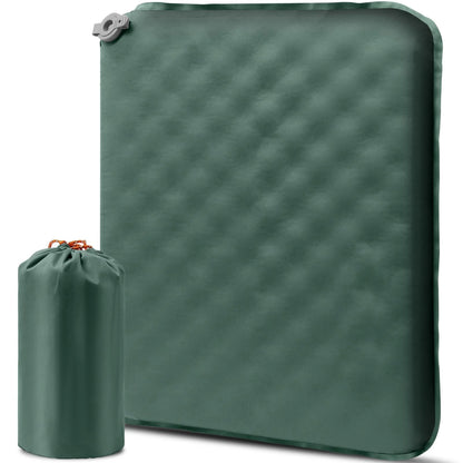 Portable Self Inflating Seat Cushion 5 Seconds Auto Inflate Camping Pad with Memory Foam Lightweight Travel Pillow for Outdoor