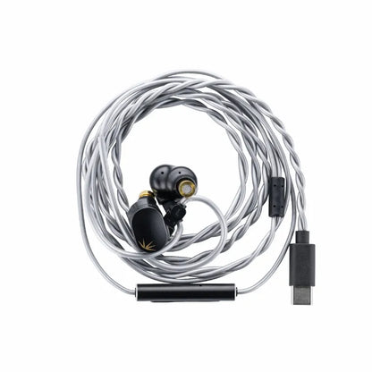 MOONDROP CHU II DSP Headphones High Performance Dynamic Driver USB-C In-ear Monitors TYPE-C With microphone earphone