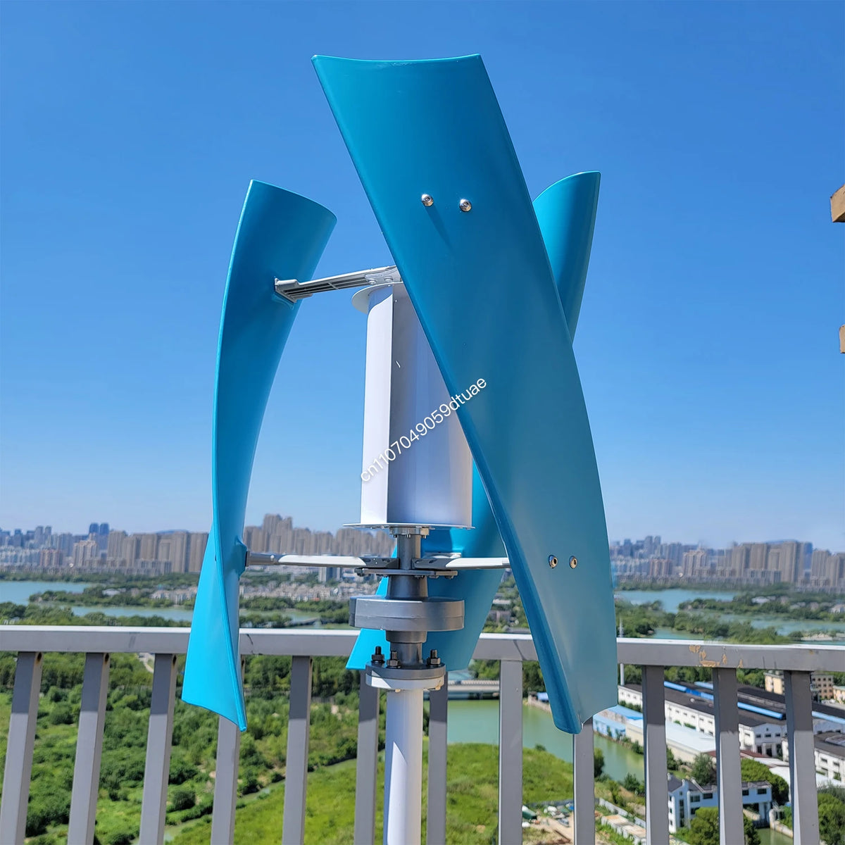 5000W 6000W Vertical Wind Turbine 12V 24V 48V Small Windmill Free Energy Wind Generator for 110V or 220V Household Farm Boat Use