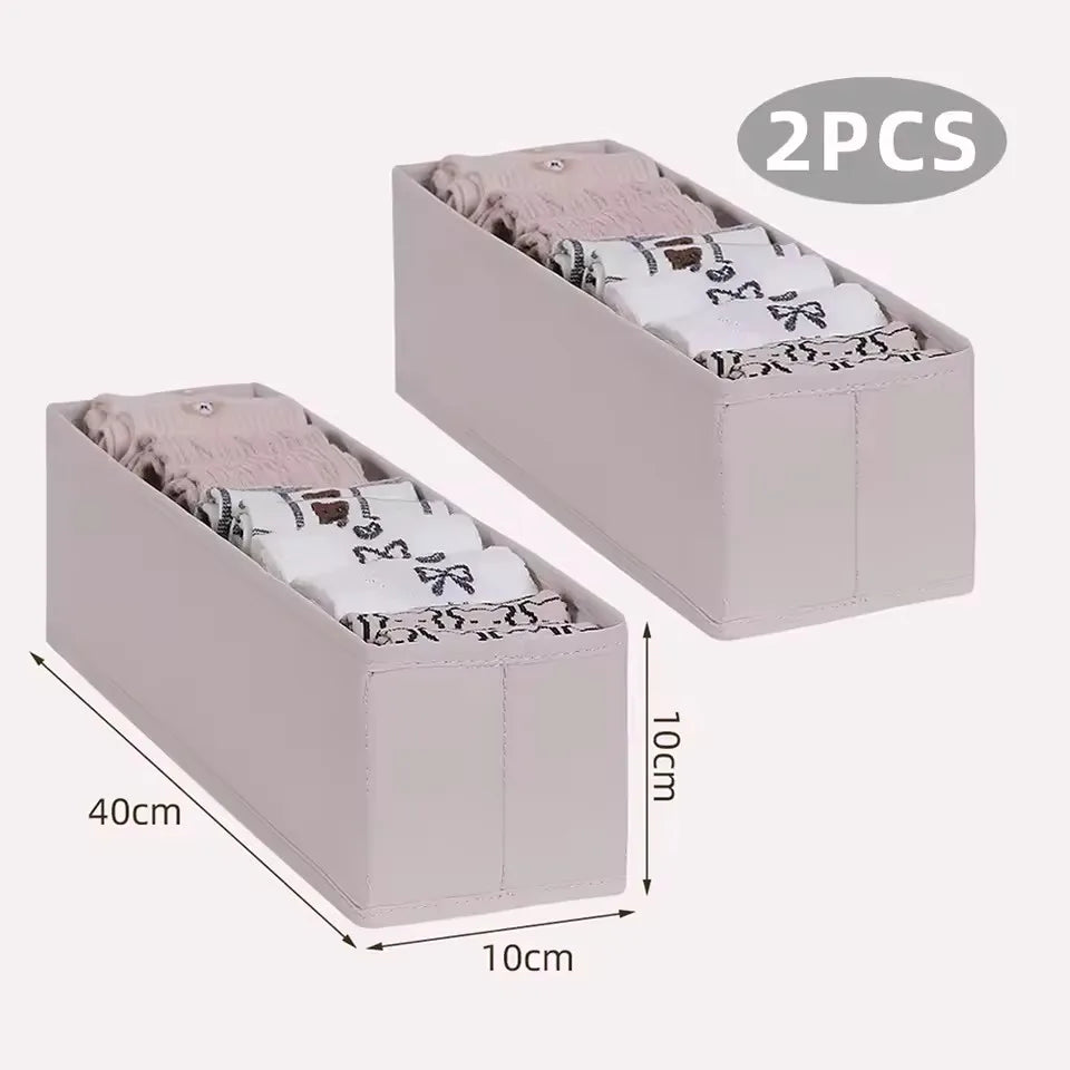 1/4pcDrawer Organizer Underwear Socks Storage Box Panties Storage Boxes Clothes Organizer Cabinets Drawers Bedroom Wardrobe Case