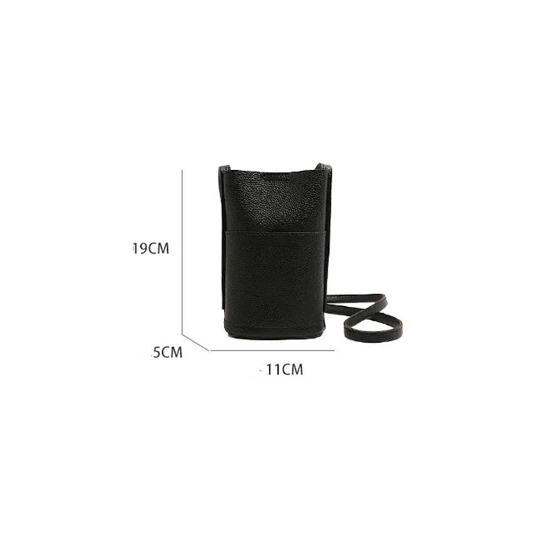 New Women Handbags Female Pu Leather Hasp Shoulder Bags Large Capacity Crossbody Bags for Women Solid Flap Portable Phone Purse