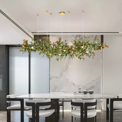 Modern Gingko Chandelier Custom Lights Luxury Glass Chandelier Suitable For Dining Room Living Room Villa Home Decor Gloss