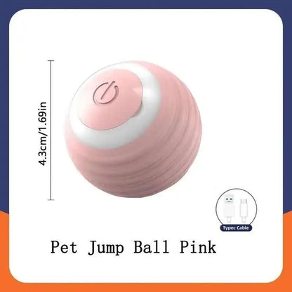 Smart Dog Toy Ball Electronic Interactive Pet Toy Moving Ball USB Automatic Moving Jumping Bouncing Toy Ball Puppy Cat Product