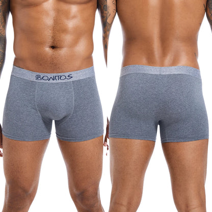 4pcs Man Underwear Cotton Boxer Shorts Sexy Underpants Slip Mens Boxershorts Men's Panties Pack Brand