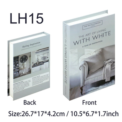 Luxury Fake Books Home Decoration Accessories for Living Room Fashion Fake Book Storage Box Simple Nordic Coffee Table Books