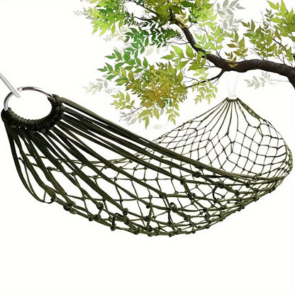 Outdoor Sports Hammock, Camping Hammock with Nylon Ropes And Hooks, Suitable for Gardens, Beaches, Patios, And Travel